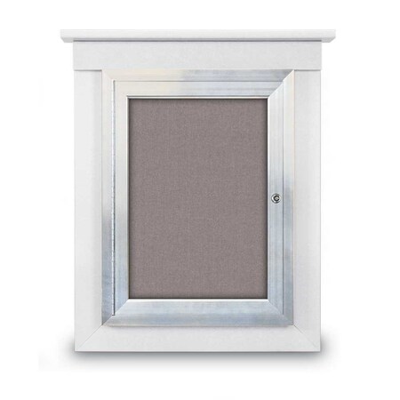 United Visual Products Sliding Glass Enclosed Letterboard, 72"x3 UV9007ACS-BLACK-HUNGRN